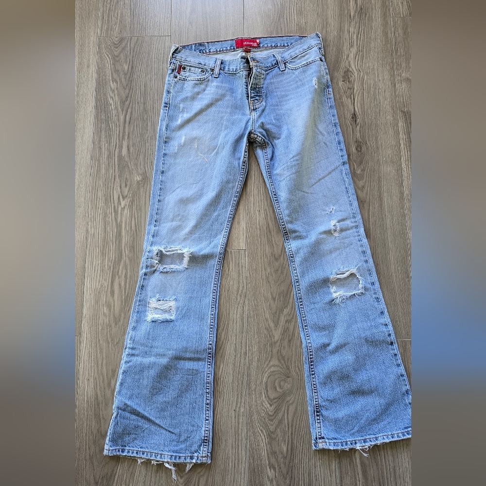 Hollister Light Blue Distressed Women's Jeans. Vintage